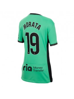 Billige Atletico Madrid Alvaro Morata #19 Tredjedrakt Dame 2023-24 Kortermet
